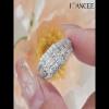 Princess Cut White Sapphire 925 Sterling Silver Halo Engagement Ring -Joancee.com