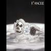 Halloween White Sapphire 925 Sterling Silver Skull Flower Ring - Joancee.com