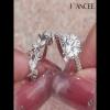 Round Cut White Sapphire 925 Sterling Silver Branch Bridal Sets - Joancee.com