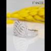 Round Cut White Sapphire Sterling Silver Infinity Promise Ring - Joancee.com