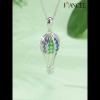 Lovely Colorful 925 Sterling Silver Hot Air Balloon Pendant Necklace - Joancee.com