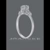 Oval Cut White Sapphire 925 Sterling Silver Engagement Ring - Joancee.com